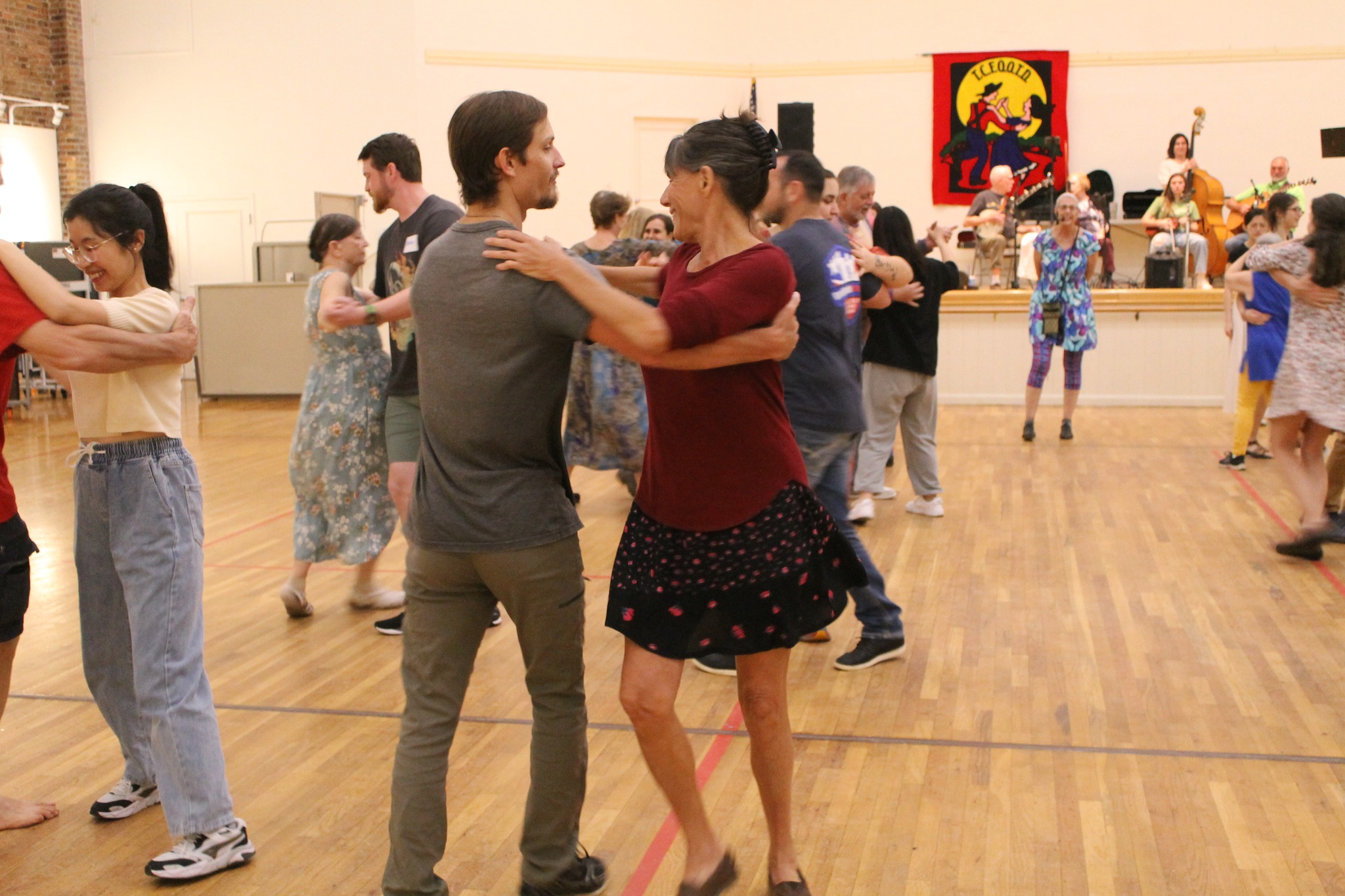 Dancing at a Contra Dance